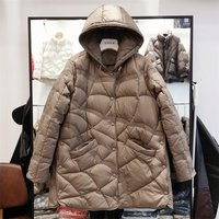 2023 neue Winter Enten Daunen mantel Frauen ultraleichte Puffer Feder jacke Kapuze Herbst mittellang lässig leichter weiblicher Parka