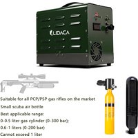 LIDACA 4500Psi 300bar PCP Air Compressor with Transformer 110V/220V 12V 30Mpa Built-in Power Supply for Shooting Air Gun Pump
