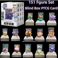 New Arrival Genuine Blind Box Toy Set - 151 Chinese Figures with Ptcg Cards Dream Finishing Touches Collectible Trendy Plaything