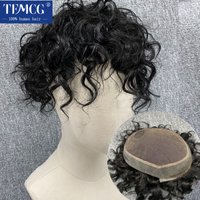 Australia Curly Hair Men's Wig Lace With Pu Base Male Hair Prosthesis Natural Human Hair Wig Exhuast System Unit Wigs For Men image 4