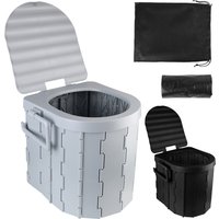 Portable Travel Bucket Toilet Seat Car Folding Toilets Folding Toilet with Lid Camping Toilet Emergency Toilet