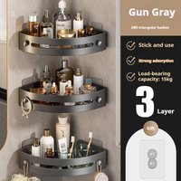 3/2/1PCS No Punching Required Bathroom Shampoo Holder Shower Caddy Shelves Storage Shelf Towel Holder Shelves For Bathroom