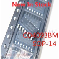 10PCS/LOT CD4093 CD4093BM SMD SOP-14 Four 2 input Schmitt trigger In Stock NEW original IC