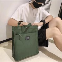 Stylish Casual Male Commuting Tote Bag Oxford Cloth Waterproof Canvas Shoulder Bag Versatile Fashion Lightweight Handbag Outdoor