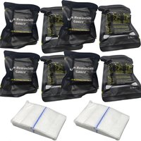 4-10pcs Hemostatic Kaolin Gauze Combat Emergency Trauma Soluble for Tactical Military First Aid Kit Medical Wound Dressing