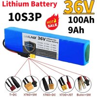 10S3P 36V 100Ah 18650 Rechargeable Lithium 9ahBattery Pack 1000W Power Modified Bicycle electric scooter Vehicle BMS+42V Charger