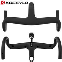 AliExpress NONE KOCEVLO Road Bike Full Carbon Integrated Bicycle Handlebar with Stem For AERO Road Bike With Spacers Cycling Handlebar