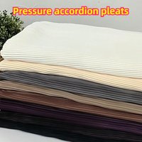 Skin-friendly Accordion Pleated Fabric Per Meter for Dresses Pants Hanfu Decoration Sewing Plain Soft Designer Cloth Needlework