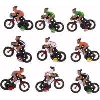 Miniature Rider People Random Types Model HO Scale 1:87 Painted Cyclists For Sand Table Layout Materials Diorama Kits 5Pcs/10Pcs