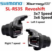 AliExpress Shimano Tourney SL RS35 Revoshift grip bike Twist Shifter lever 3*6s 3*7s 18S 21s bicycle Comb with grips RS35 as RS31 RS36