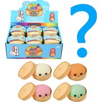 Simulation Dumpling Squishy Rebound Soft Squeeze Stress Ball With Bamboo Steamer Box Anti-Stress Toy Sensory For Creative Gif