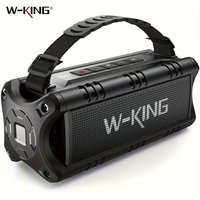Altavoz Bluetooth W-KING, altavoces inalámbricos portátiles de 30 W, altavoz exterior impermeable IPX6, tiempo de reproducción 24 horas, EQ,
