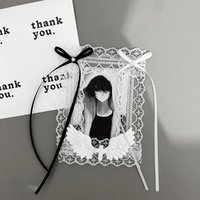 White Rose Lace Photo Card Holder Ins Style Korean Photocard Case Cover for Kpop Idol Cute Backpack Pendant School Accessory