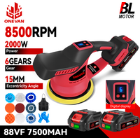 ONEVAN Brushless Electric Car Polisher 6 Gear Polisher Automobile Car Polishing Sealing Glaze Machine For Makita 18v Battery Pin