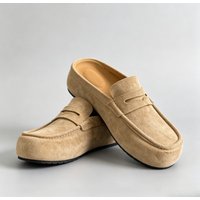 Men's and women's Naples wrapped shoes, unisex retro suede loafers, casual flat shoes, breathable soft sole, daily wear shoes