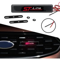 Car Exterior Decor Light LED Front Hood Grille ST Line Emblem Badge Accessories For Ford Kuga Mk2 Mk3 Mk4 Focus Puma Fiesta