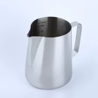 350/600/1000ml Milk Creamer Frothing Pitcher with Scale Stainless Steel Espresso Cups Latte Cup Milk Frother Coffee Accessories