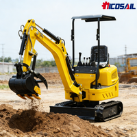 EPA CE Certified 1.2 Ton 1200kg Mini Excavator for Garden Farm Landscaping