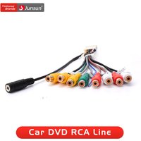 Junsun Autoradio Radio RCA Ausgangskabel Aux-in Adapterkabel mit MIC Autozubehör