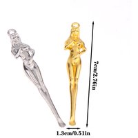 Gold/Silver Brass Ear Cleaning Spoons – Portable Ear Wax Removal Curette with Keyring for Personal Beauty and Hygiene