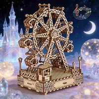 Ferris wheel music boxes, 3D wooden puzzles, musical toys, DIY assembly kits, desk decorations, gifts for women, handmade crafts