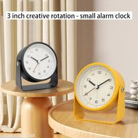 1pc Creative Small Alarm Clock, Student Specific Silent Desktop Clock,Minimalist Quartz Clock,For Room Desk Office Decor