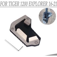 For TRIUMPH TIGER 1200 EXPLORER Kickstand Extension Side Bracket Enlarged Foot Pad Base Plate 2021 2020 2019 2018 2017 2016