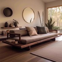 New Chinese-style North American black walnut sofa home living room B & B office ash wood light luxury solid wood furniture