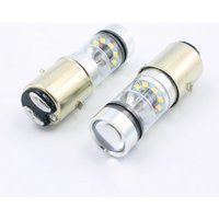 Universal motorcycle double-claw high-power headlight H6 BA20D 20led headlight bulb front bright 12V-24V white light