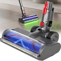 V-shaped Direct Drive Roller Brush Head for Dyson Cordless Vacuum Cleaner V7/V8/V10/V11/V15 - with LED Green Dust Light image 3