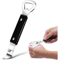LMETJMA Can Punch Bottle Opener Manual Stainless Steel Can Beer Bottle Opener Small Bottle Opener Can Tapper for Camping JT177