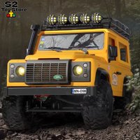 1:10 Scale MN98 Camel Trophy Defender 90 RC Crawler with Licensed Body and 4 Wheel Drive Off Road Vehicle Model Gift