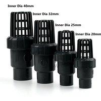I.D 20~200mm UPVC Bottom Valve With Check Water Pump Water Inlet Outlet UPVC Filter Aquarium Garden Home Watering Tube Fittings