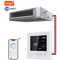 Smart Wifi Thermostat for AC Energy Saving HVAC Fan Coil Temperature Controller Flexible Square Shape for Hospital Cold Room