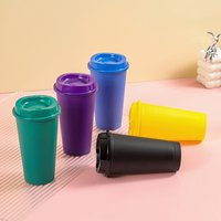 C Popular Coffee Mug Shatterproof Cup Wide Application Unbreakable PP Lid Travel Bottle