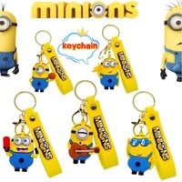 Despicable Me Minions Personalized Creative Keychain, Student School Bag Backpack Exquisite Decorative Pendant Gift Wholesale