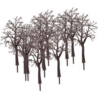 20Pcs/Bag Brown Plastic Model Bare Trunk Tree Scenery Landscape Model Train Railway Scenery Trees Railway Layout Diorama