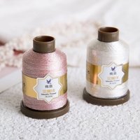 Metallic Weaving Thread Shiny Effect DIY Bracelet String Stitch Gold Tatting Yarn Handmade