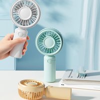 Portable Handheld Fan 3 Speed Adjustable Quiet USB Rechargeable Mini Personal Fan for Outdoor Travel Office Hiking Camping