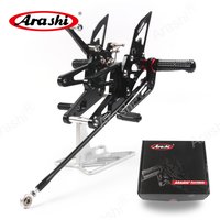 Repose-pieds Arashi V2.0 pour YAMAHA YZF R6 YZFR6 2003 - 2025, repose-pieds arrière réglables CNC YZF-R6 2011 2012 2013 2014 2015 2016
