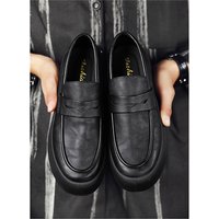 Men's Loafers, Spring, Large Size, Round Toe, Men's Slip-On Shoes, Casual Shoes, Simple, Lightweight, Slip-On Shoes 2026