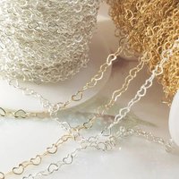 5Meters 1Meter Hollow Heart Connecting Chain Copper Chain For DIY Necklace Bracelet Clothing Chain Jewelry Making Accessories