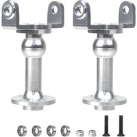 RC Aluminum C-Type Wheel Drive Shaft/Axle Tube for Tamiya Super ClodBuster Bulldozer, with Bearing Upgrade Accessories