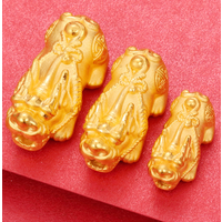 100% 24k pure gold jewelry real gold 999 pixiu fine gold charms 0.5g-3.5g/pc gold accessories