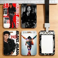 Singer Michael Jackson Card Holder Transportation Work Permit Cards ID Student Meal Cardcase