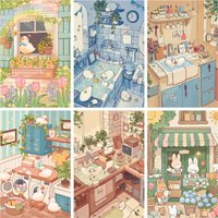 Duck Cartoon Animal Scene Full Crystal Diamond Painting Kit For Home Wall Decor Square Diamond Embroidery DIY Art Gift Set