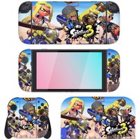 Splatoon 3 Game Protector Sticker Skin for Nintendo Switch 2 Console Dock Charger Stand Holder Joy-con Controller Vinyl