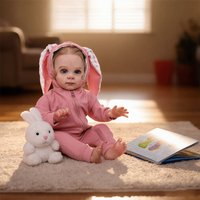 Reborn Dolls Baby Girl 20 inch 50 cm Soft Silicone Vinyl Lovely Lifelike Cute Toy That Look Real Newborn Handmade Birthday Xmas