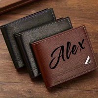 Custom Men's Faux Leather Wallet - Large Capacity, Multi-Card Slots | Ideal for ID, Credit Cards And Cash – Perfect Custom Gift