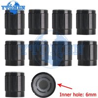 10-50pcs 6mm Potentiometer Knobs Caps Knurled Shaft Potentiometers Control Knob Black Diameter 15mmx17mm Aluminum Switch Knob